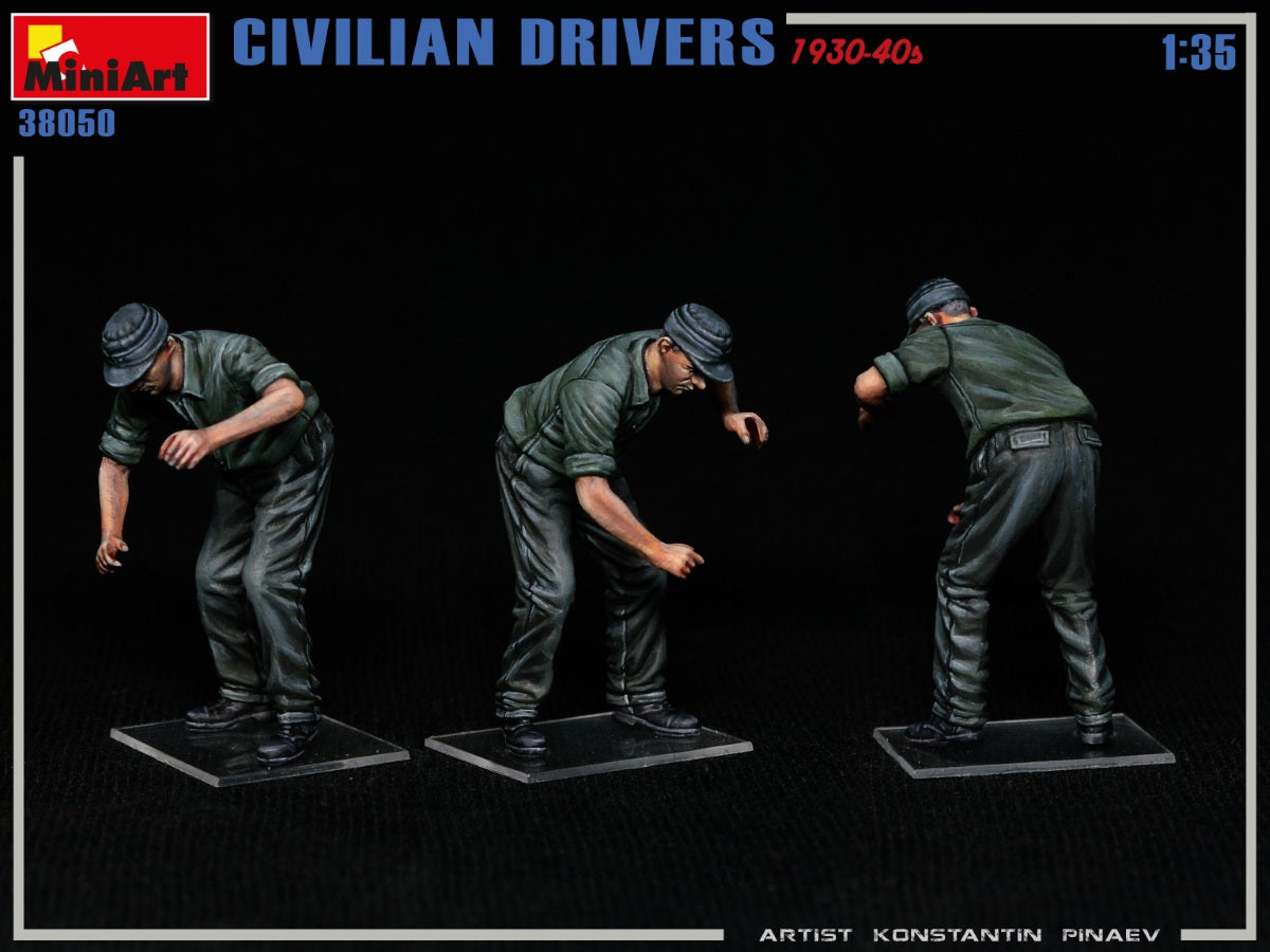MiniArt 1/35 Military - Civilian Drivers 1930-40s - 38050