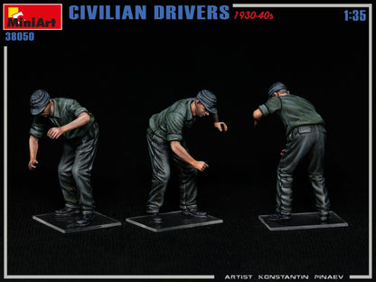 MiniArt 1/35 Military - Civilian Drivers 1930-40s - 38050