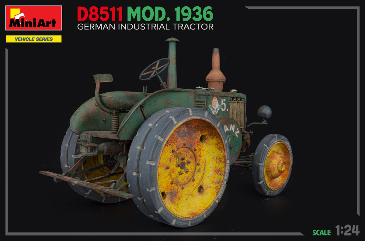 MiniArt 1/24 Vehicles - German D8511 Industrial Tractor Mod 1936 - 24005