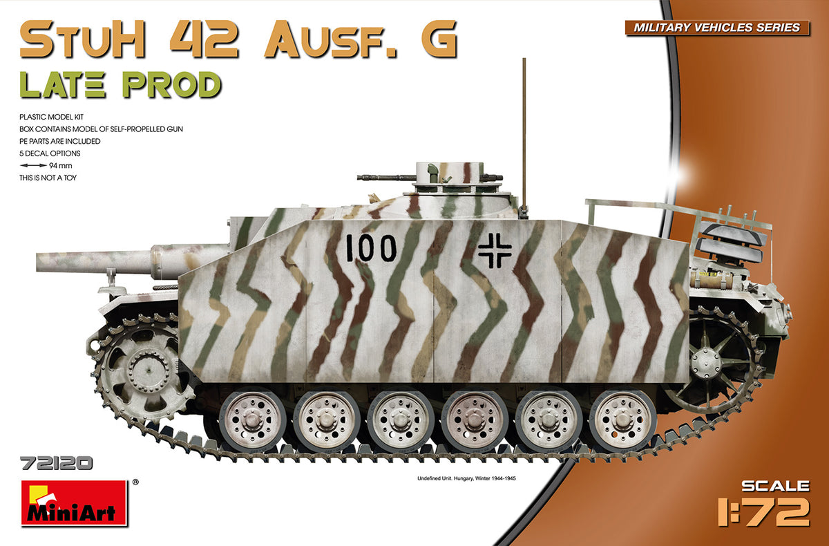 MiniArt StuH 42 Ausf. G Late Prod - 72120 box art