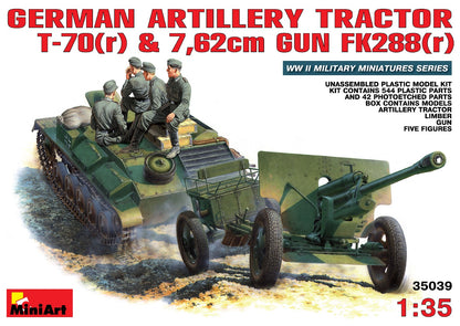 MiniArt German T-70 Artillery Tractor & 7.62cm Gun - 35039 box art