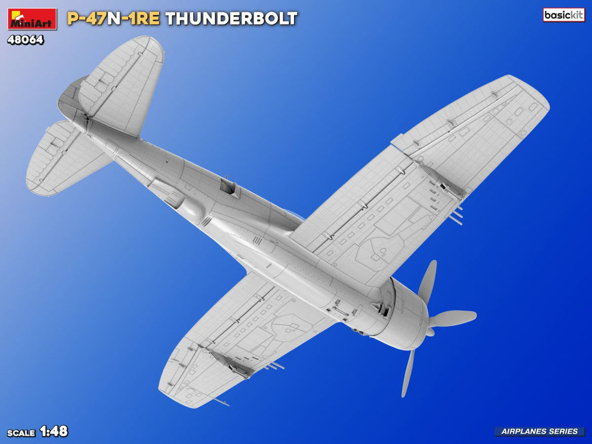 MiniArt 1/48 Aircraft - P-47N-1RE Thunderbolt Basic Kit - 48064