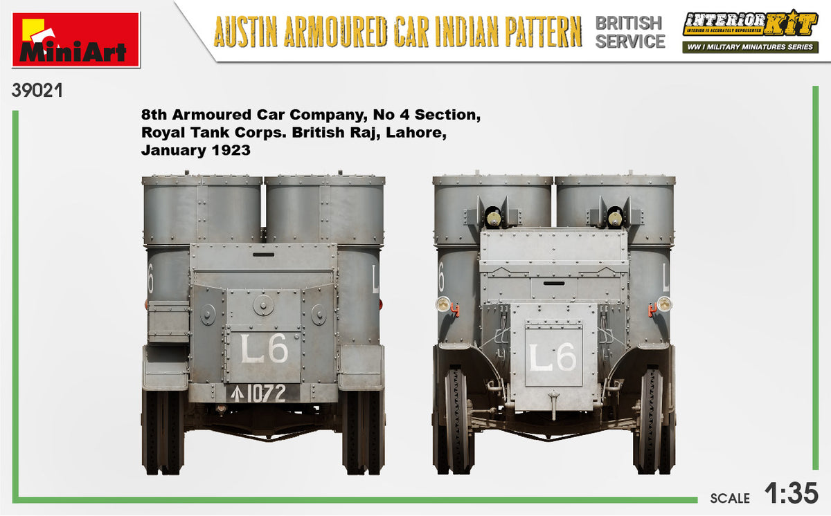 MiniArt 1/35 Military - Austin Armored Car (Indian / British) - 39021