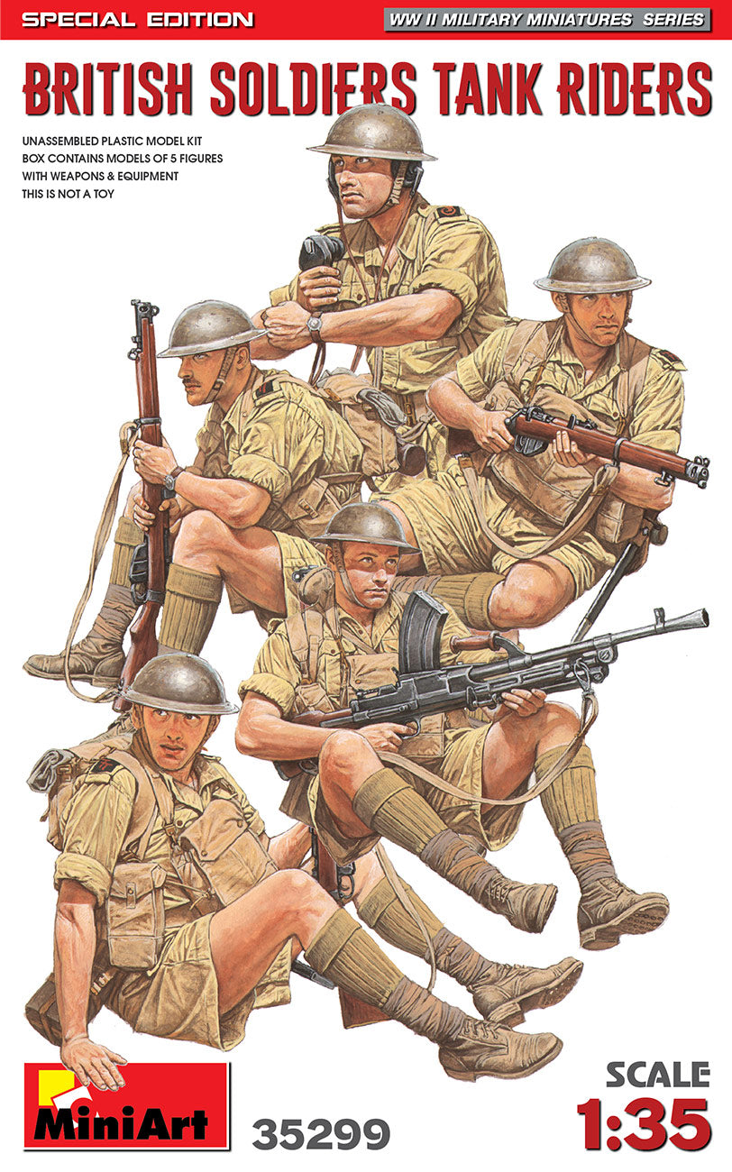 MiniArt British Soldiers Tank Riders (Ltd) - 35299 box art