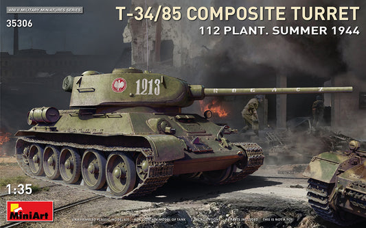 MiniArt T-34-85 1944 Composite Turret. 112 Plant - 35306 box art
