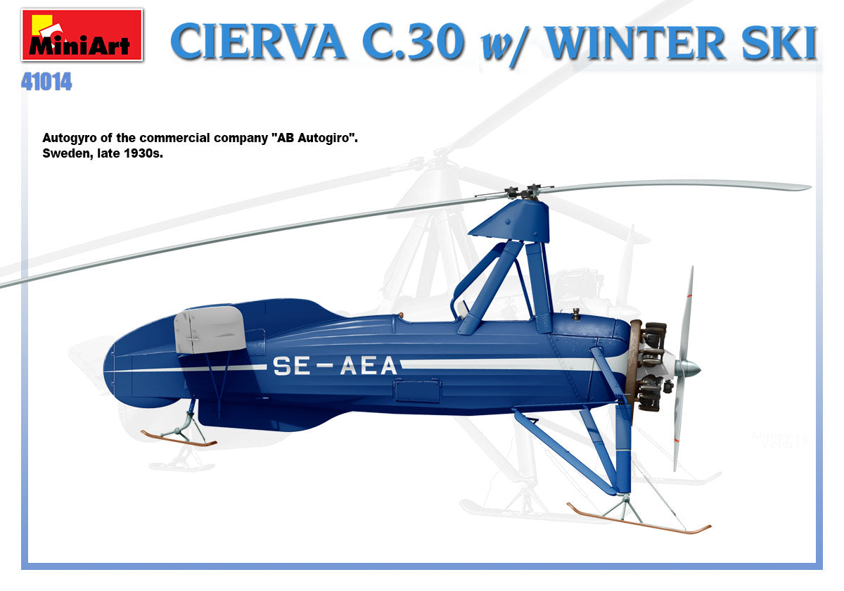 MiniArt 1/35 Military - Cierva C.30 with Winter Ski - 41014
