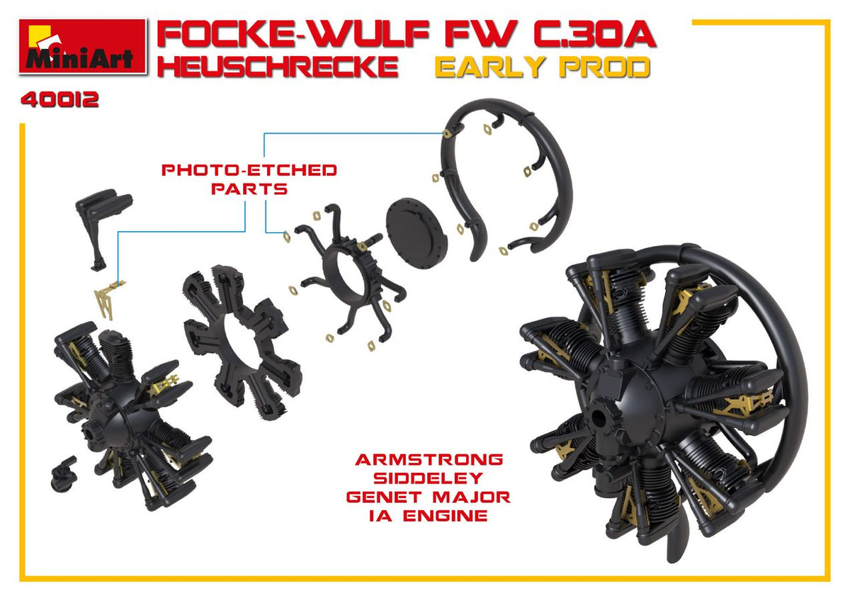 MiniArt 1/35 Aircraft - Focke-Wulf Fw C.30A Heuschrecke Early - 41012