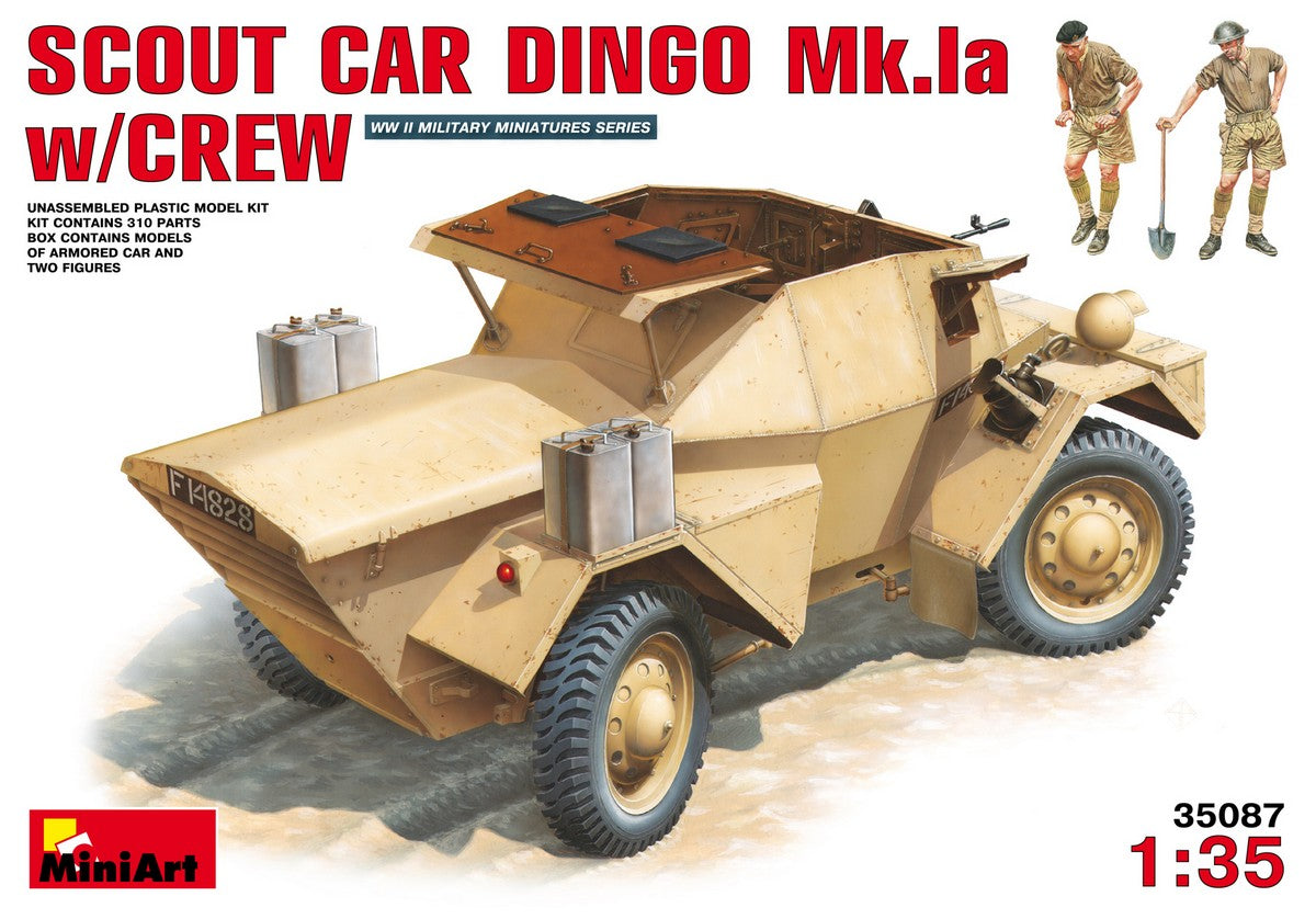 MiniArt Dingo Mk.Ia British Scout Car with Crew - 35087 box art