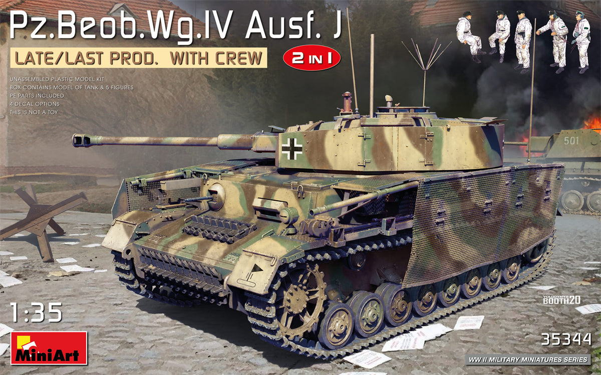 MiniArt Pz.Beob.Wg. IV Ausf J Late 2in1 w/ Crew - 35344 box art