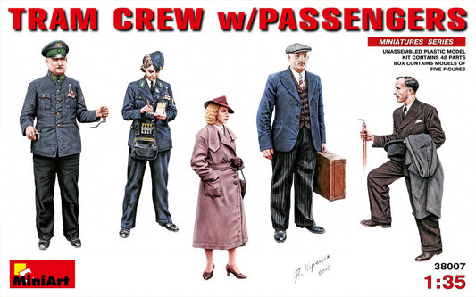 MiniArt Tram Crew With Passengers - 38007 box art
