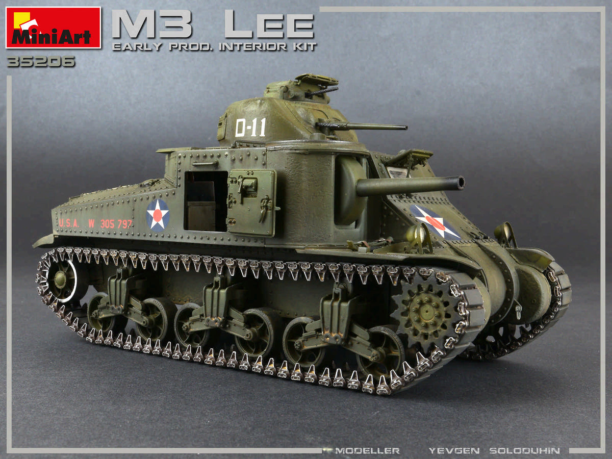 MiniArt 1/35 Military - M3 Lee Early Prod. Interior Kit - 35206
