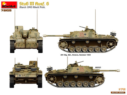 MiniArt 1/72 Military - StuG III Ausf G March 1943 Prod - 72105