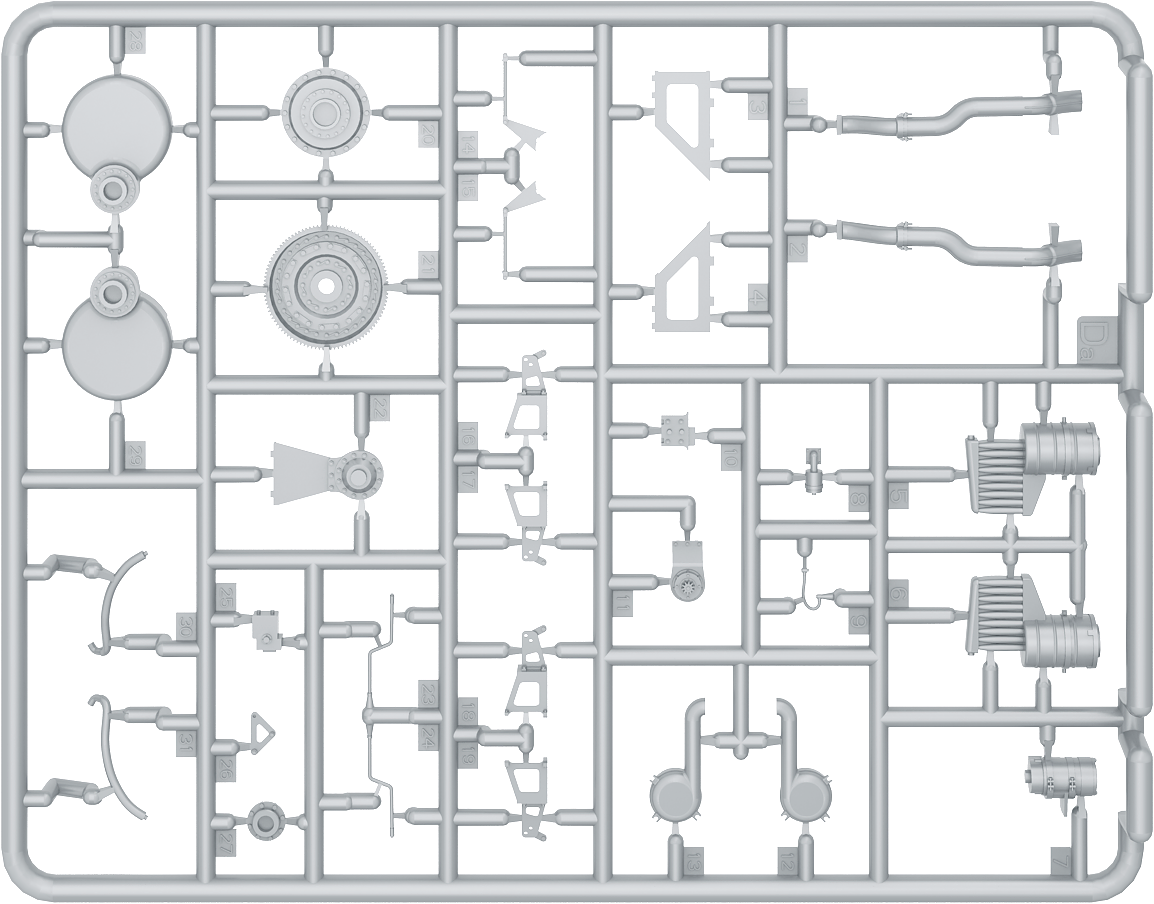 MiniArt 1/35 Military - T-34 Engine & Transmission Set - 35205