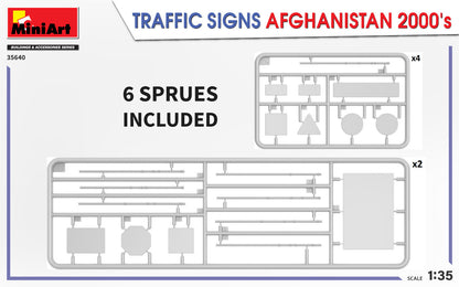 MiniArt 1/35 Accessories - Traffic Signs Afghanistan 2000's - 35640