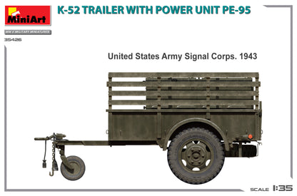 MiniArt 1/35 Military - K-52 Trailer w/ Power Unit PE-95 - 35426