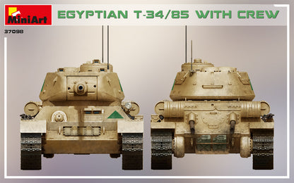 MiniArt 1/35 Military - Egyptian T-34/85 w/ Crew - 37098