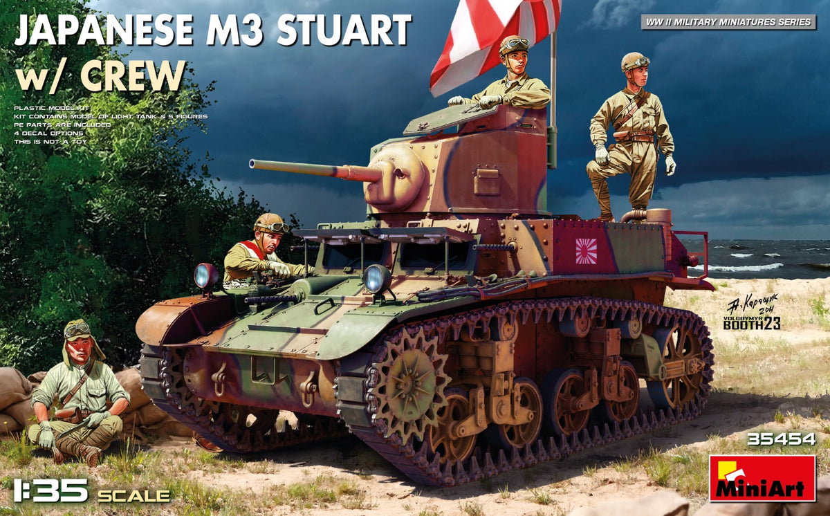 MiniArt Japanese M3 Stuart with crew - 35454 box art