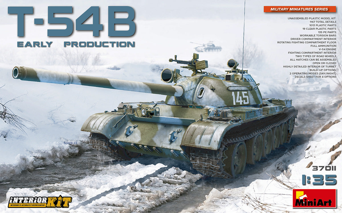 MiniArt T-54B Soviet Tank (Early) with Interior - 37011 box art