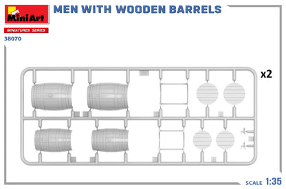 MiniArt 1/35 Military - Men with Wooden Barrels - 38070