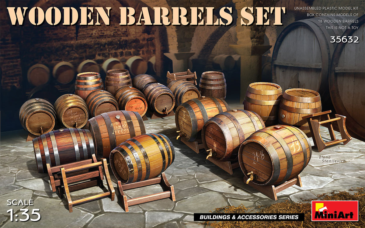 MiniArt Wooden Barrels - 35632 box art