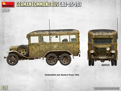 MiniArt 1/35 Military - German Command Bus GAZ-05-193 - 35202
