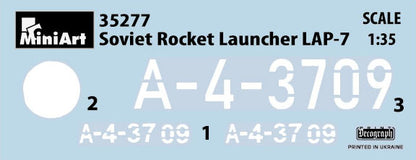 MiniArt 1/35 Military - Soviet Rocket Launcher LAP-7 - 35277