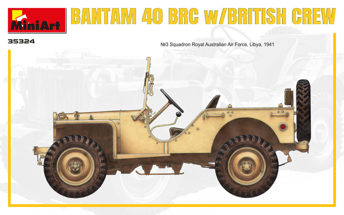 MiniArt 1/35 Military - Bantam 40 BRC W/ British Crew SPEC EDT - 35324