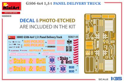 MiniArt 1/35 Military - G506 4x4 1.5 t Panel Delivery Truck - 38083