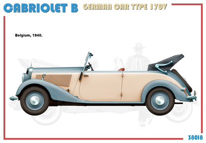 MiniArt 1/35 Military - Cabriolet B Germn Car Type 170V - 38018
