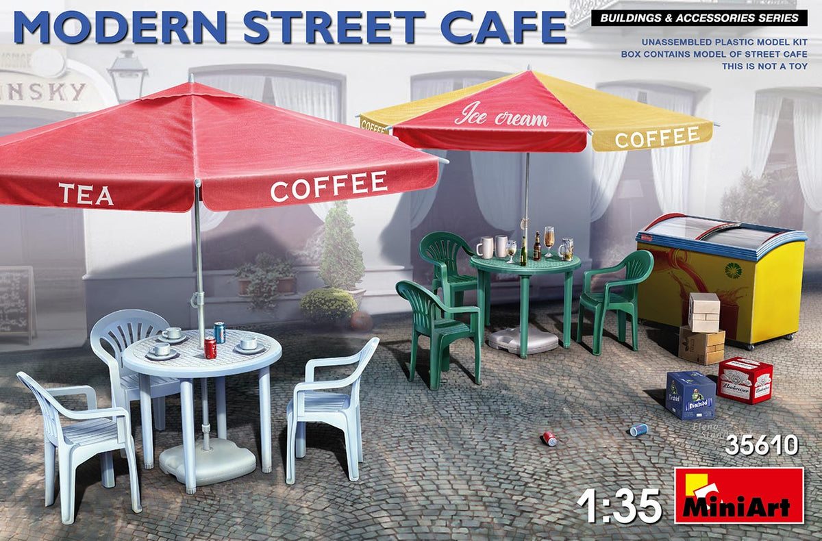 MiniArt Modern Street Cafe - 35610 box art