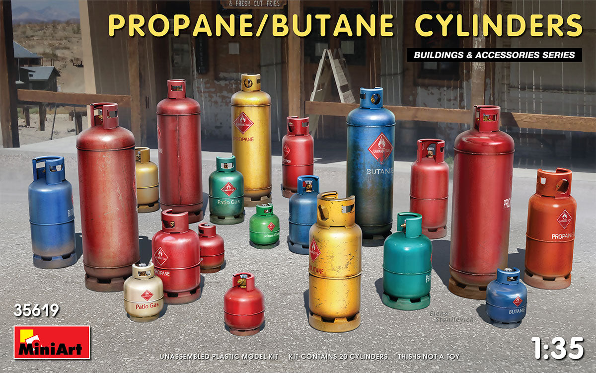 MiniArt Propane / Butane Gas Cylinders - 35619 box art