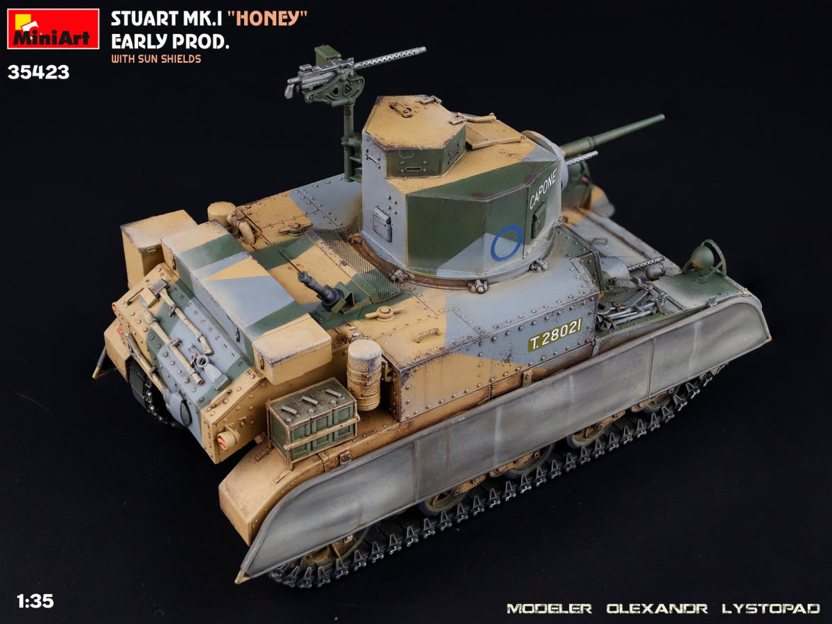 MiniArt 1/35 Military - Stuart Mk.I Honey,Early Prod w/ SunShield - 35423