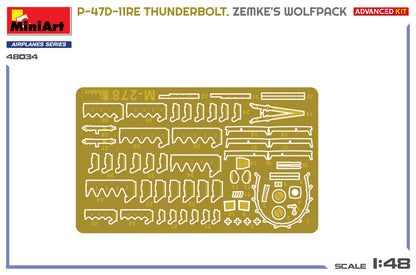 MiniArt 1/48 Aircraft - P-47D-11RE Thunderbolt, Zemke's, AdvKit - 48034