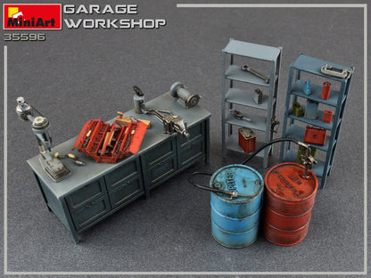 MiniArt 1/35 Accessories - Garage Workshop - 35596