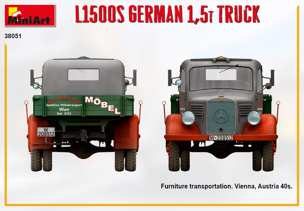 MiniArt 1/35 Military - L1500S German 1.5t Truck - 38051