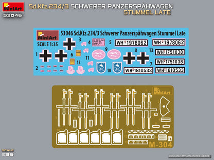 MiniArt 1/35 Military - Sd.Kfz.234/3 Schwerer Pspahwagen Stummel Late - 53046