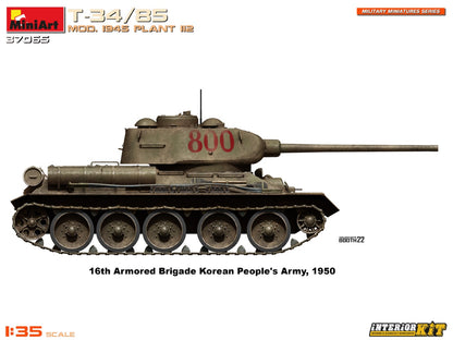 MiniArt 1/35 Military - T-34-85 Mod. 1945. Plant 112 Interior Kit - 37065