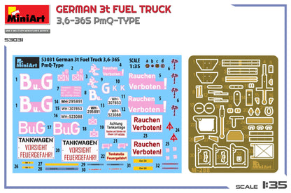 MiniArt 1/35 Military - German 3t Fuel Truck 3,6-36s PmQ-Type - 53031