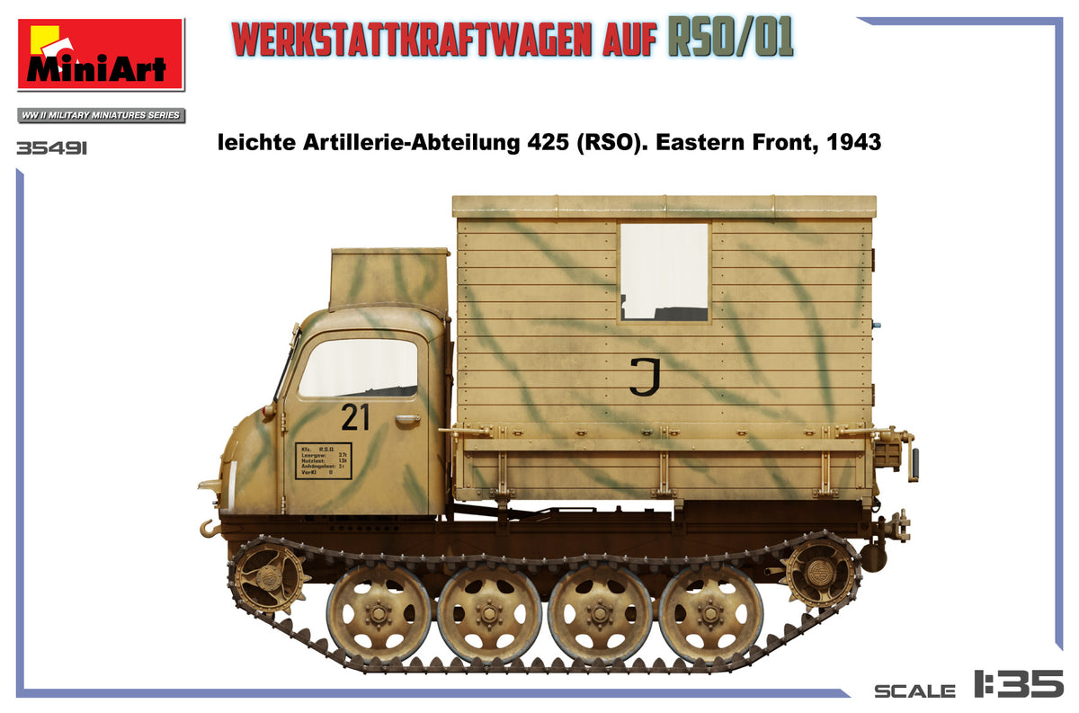 MiniArt 1/35 Military - Auf RSO/01 Werkstattkraftwagen - 35491