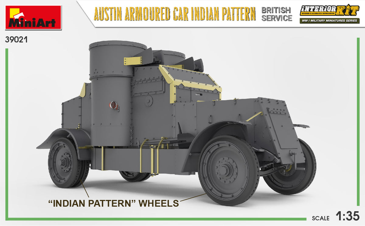MiniArt 1/35 Military - Austin Armored Car (Indian / British) - 39021
