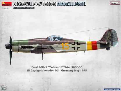 MiniArt 1/48 Aircraft - Focke-Wulf Fw 190D-9 Mimetall Jagdgeschwader - 48040