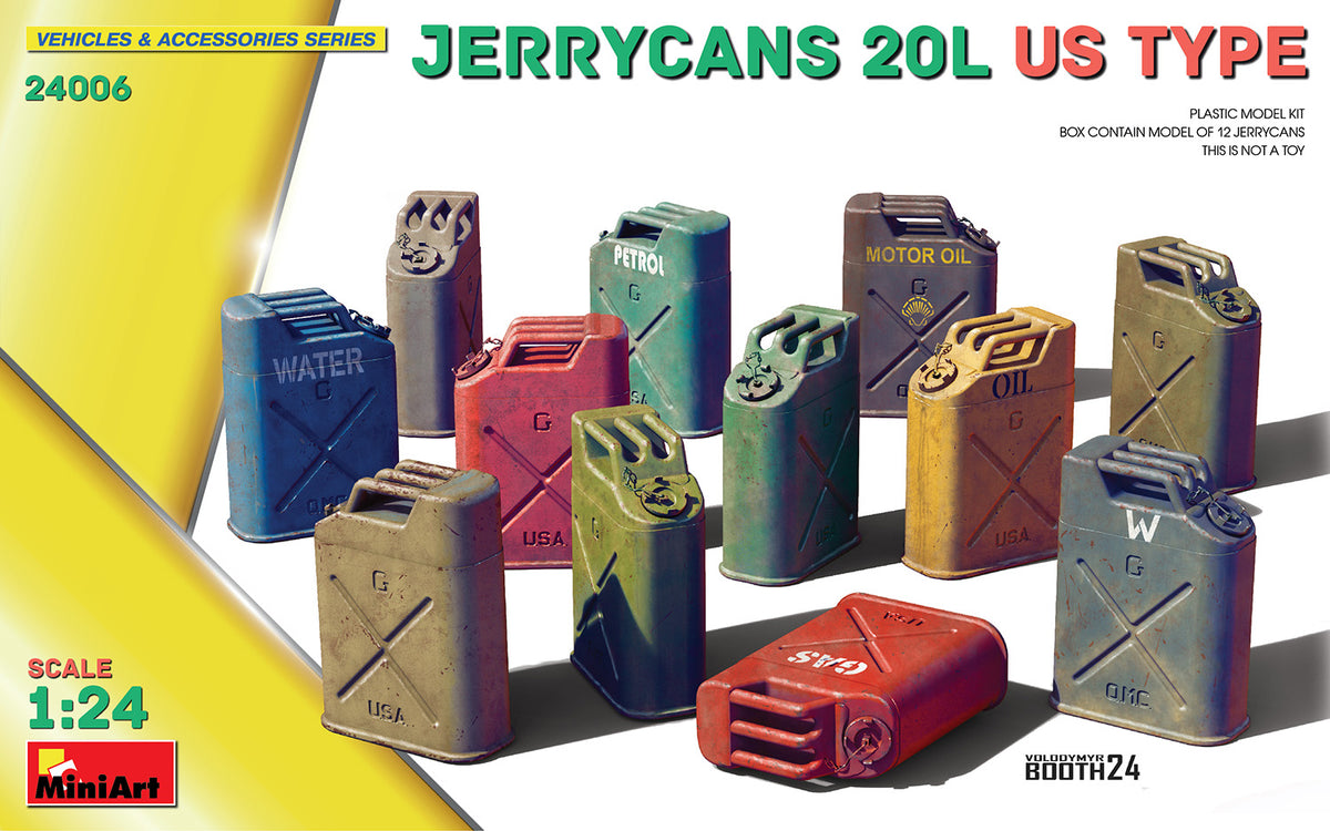 MiniArt Jerrycans 20L US Type - 24006 box art