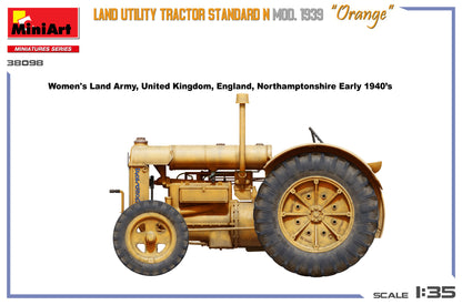 MiniArt 1/35 Vehicles - Land Utility Tractor N Orange Mod 1939 - 38098