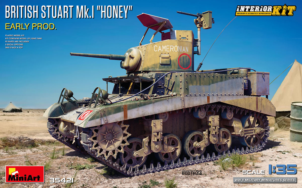 MiniArt British Stuart Mk.I 'Honey' Early (Int Kit) - 35421 box art