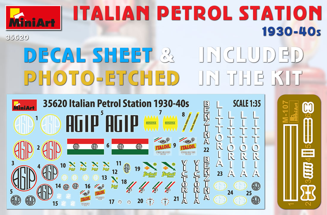 MiniArt 1/35 Military - Italian Petrol Station 1930-10940's - 35620