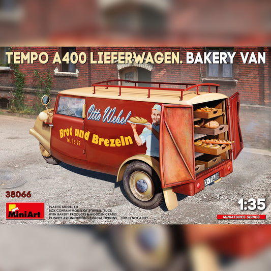 MiniArt Tempo A400 Lieferwagen, Bakery Van - 38066 box art