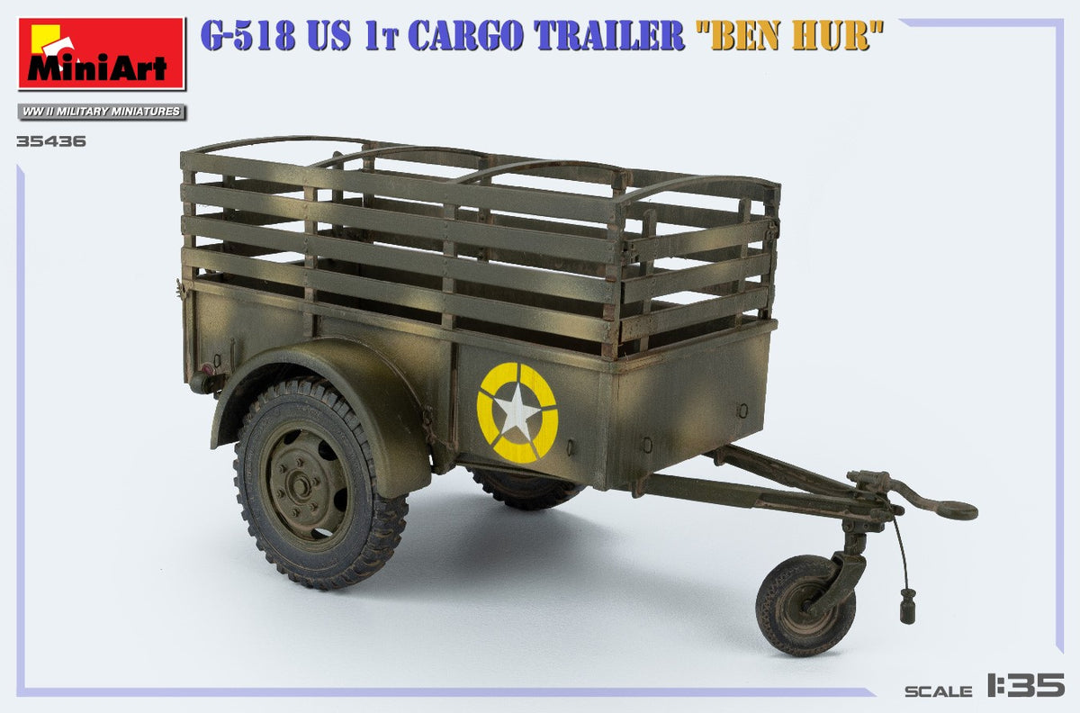 MiniArt 1/35 Military - G-518 US 1t Cargo Trailer "Ben Hur" - 35436
