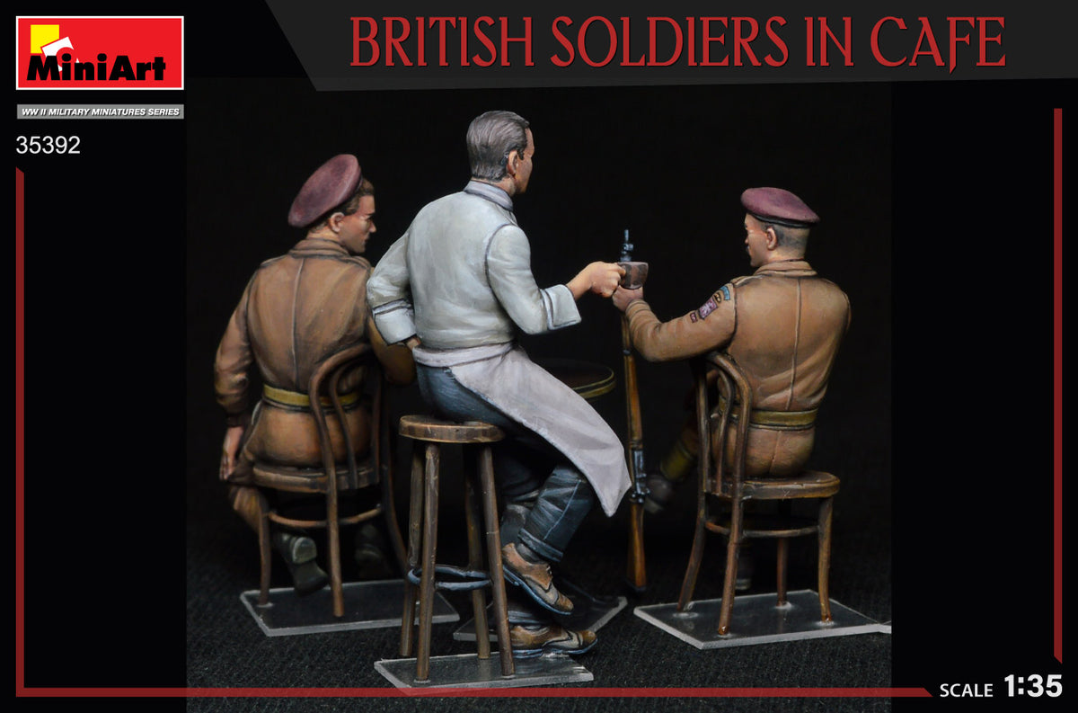 MiniArt 1/35 Military - British Soldiers in Cafe - 35392