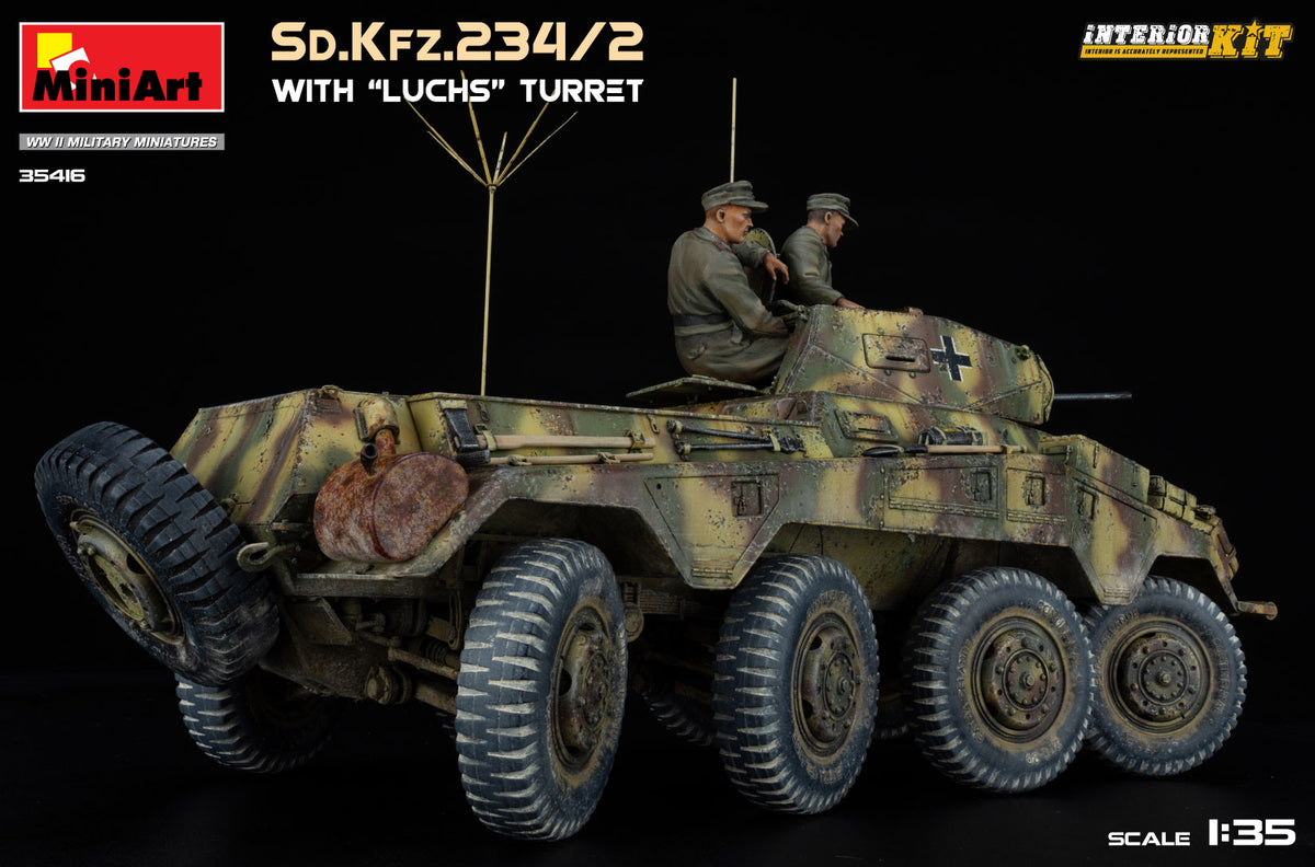 MiniArt 1/35 Military - Sd.Kfz.234/2 with 'Luchs' Turret (Int Kit) - 35416
