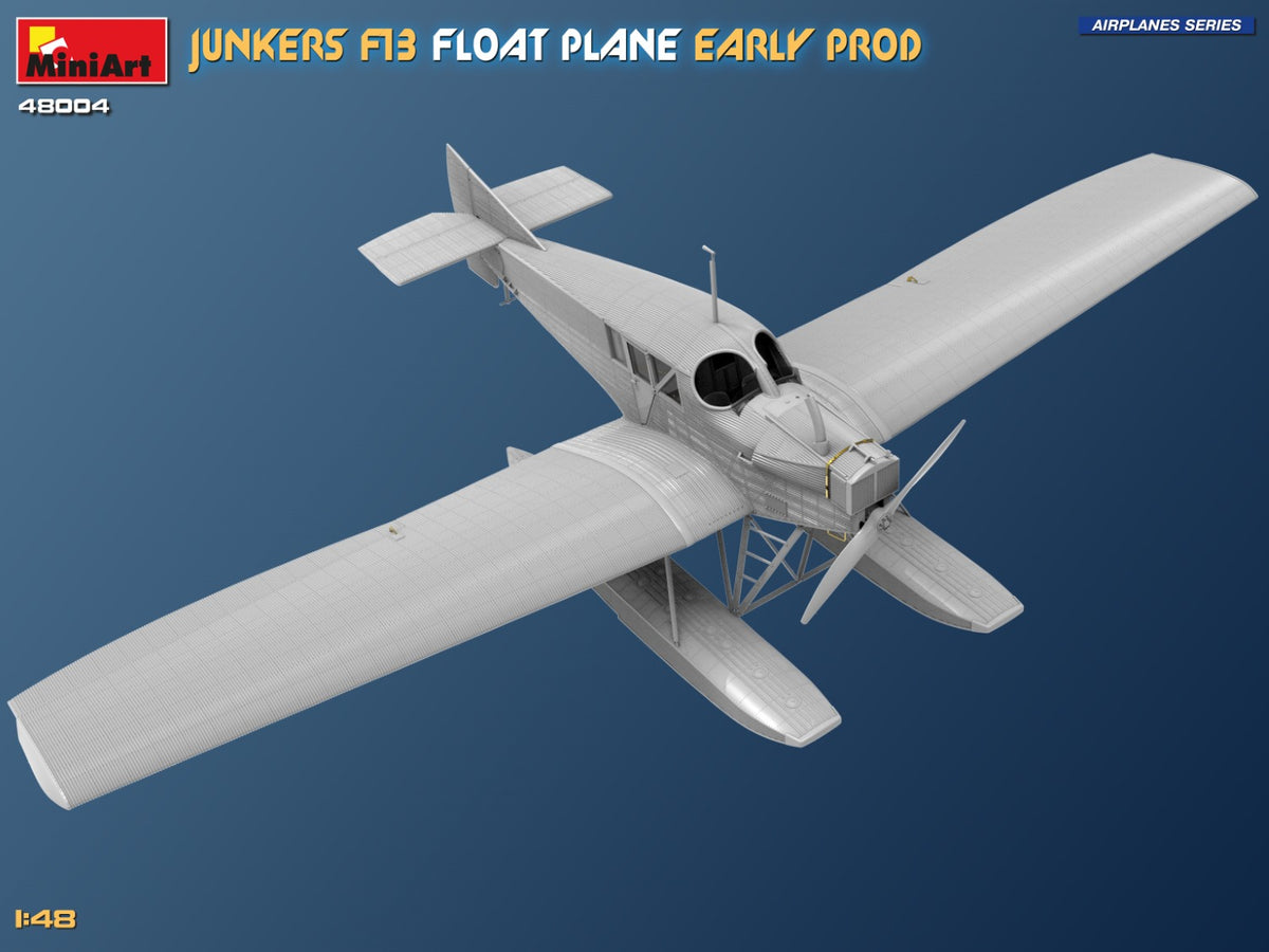 MiniArt 1/48 Aircraft - Junkers F13 Float Plane, Early Prod - 48004